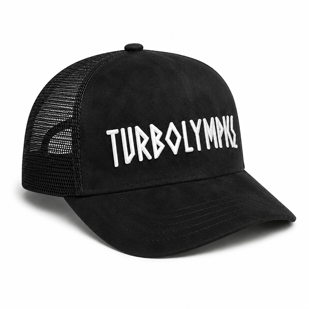 TURBOLYMPICS CAP black alcantara